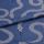 Eden Snake Blue Velvet Roman blind