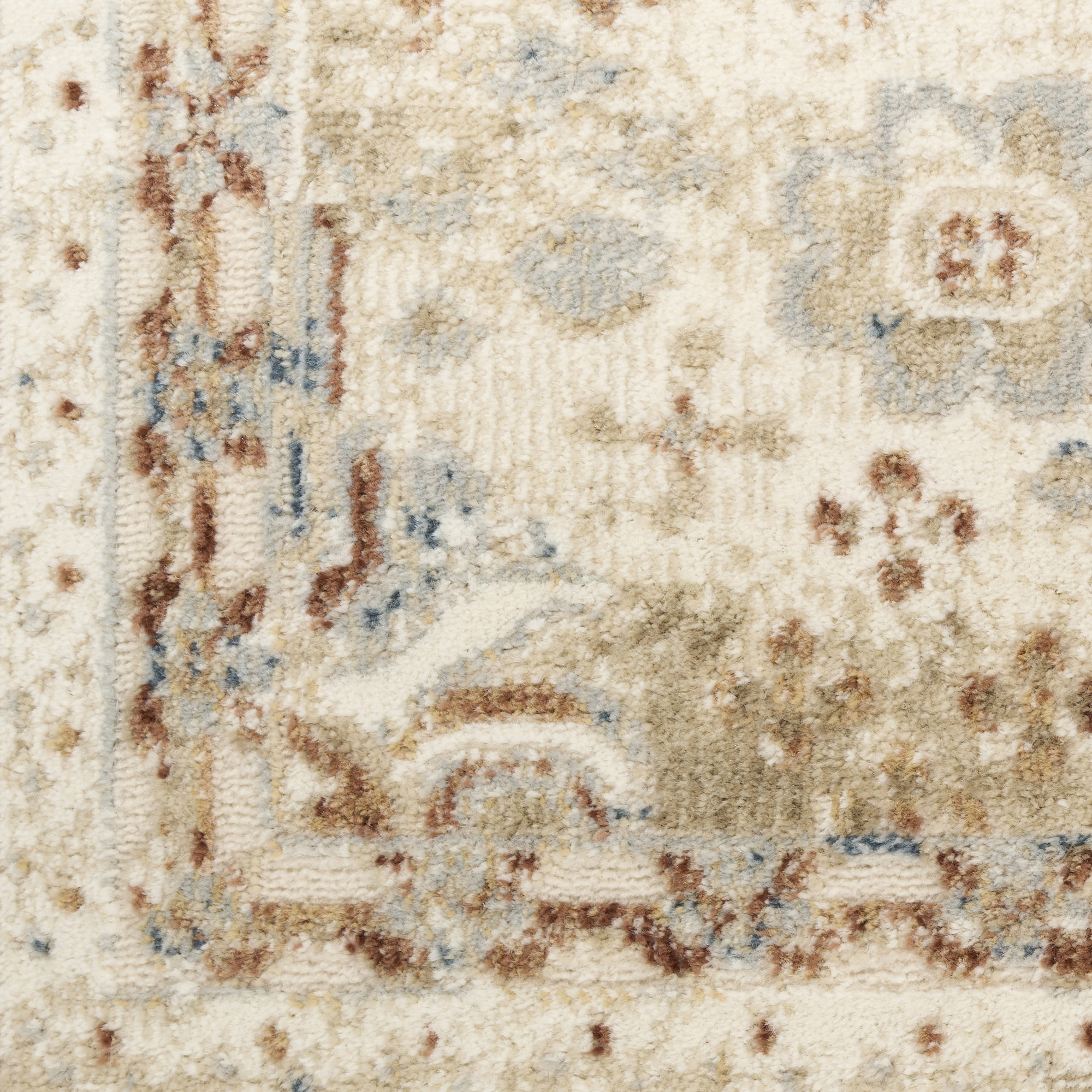 Nourison Pardis 5'3" x 7' Ivory Rust Vintage Indoor Rug