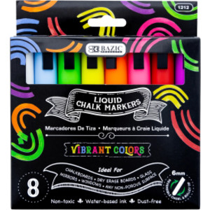 Liquid Chalk Wet Erase Markers, Pack of 8