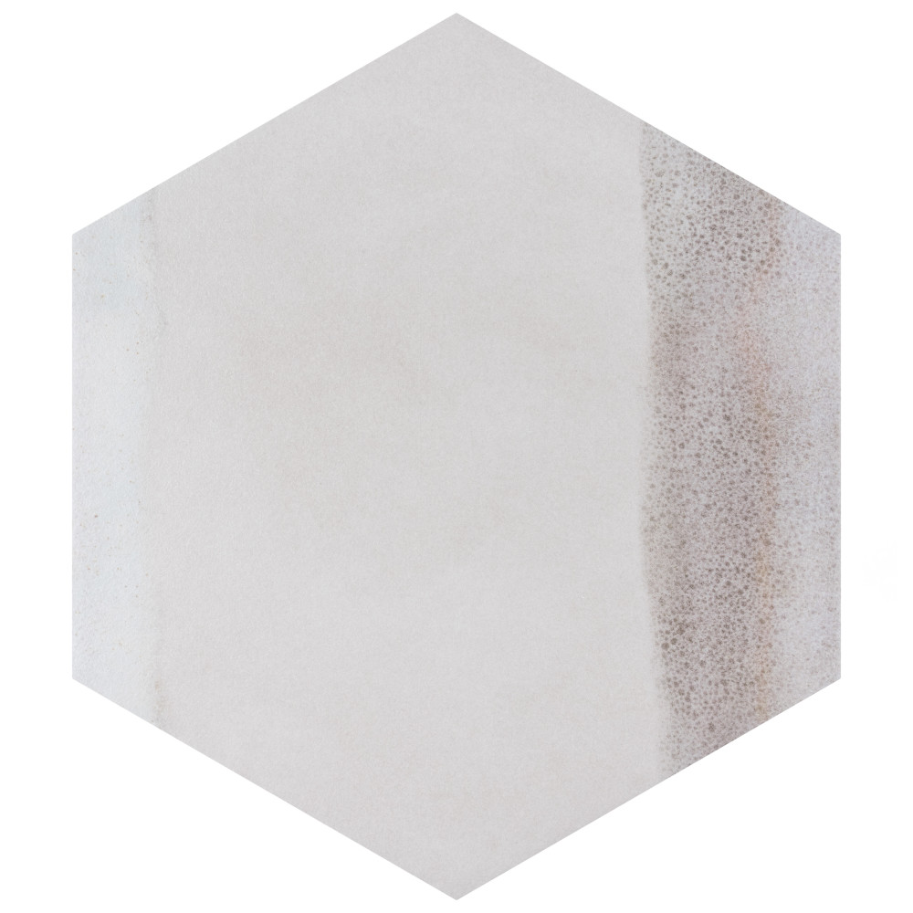 Matter Hex Canvas Bone Red 7-7/8 in. x 9 in. Porcelain Floor and Wall Tile