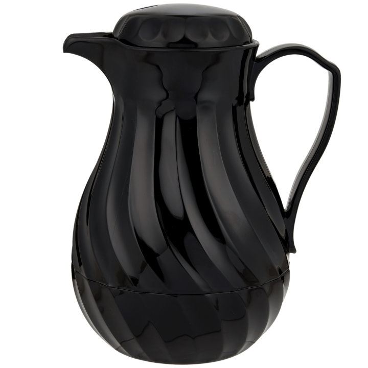 64-ounce Swirlserve® hot-n-cold insulated beverage server in black