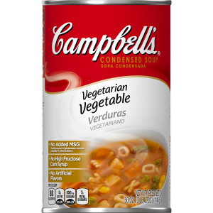 Campbell’s Condensed Vegetarian Vegetable Alphabet Soup, 50 Ounce Cans, 12-Pack