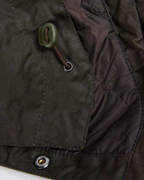 Waxed Storm Hood Olive