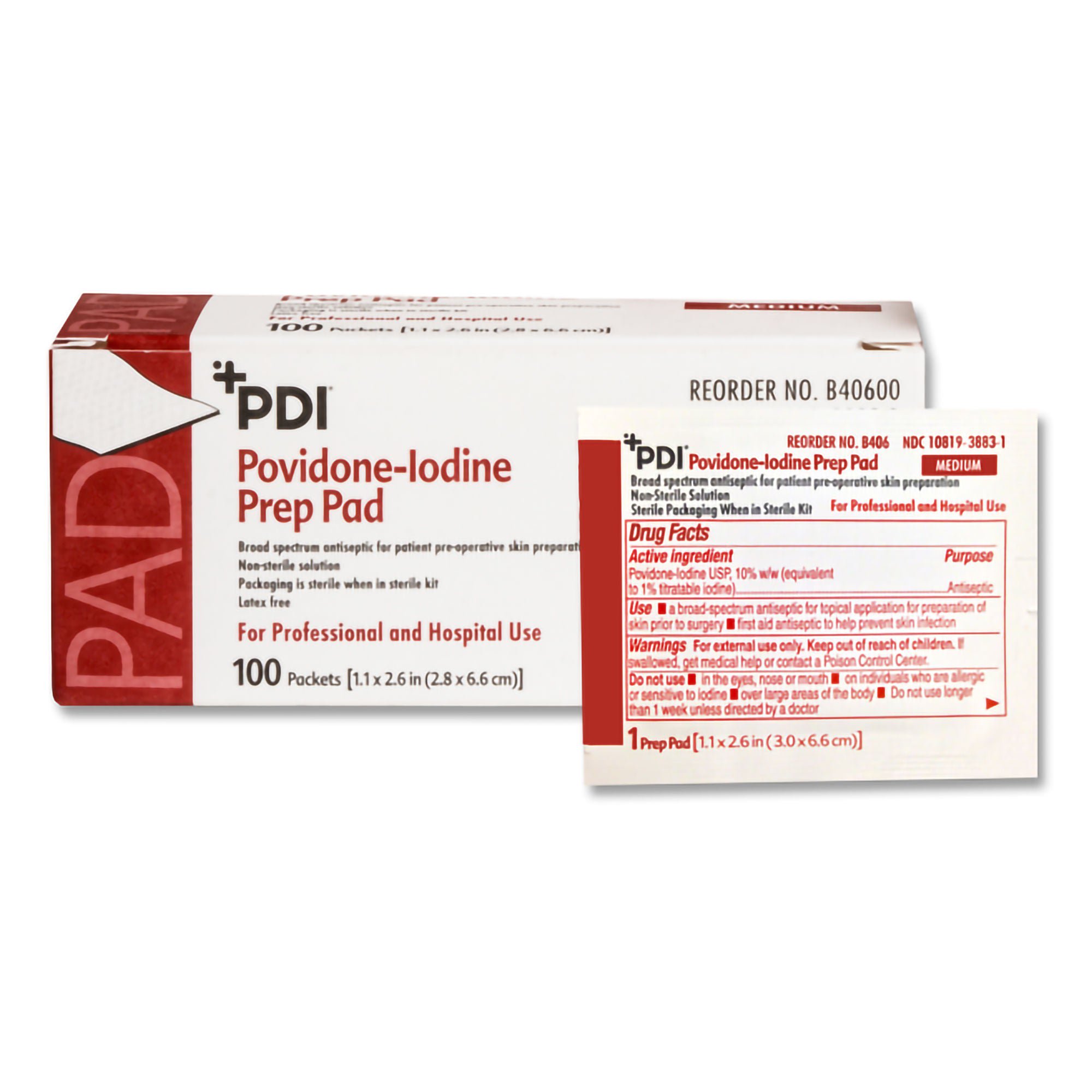 PDI® PVP Prep Pad, Medium
