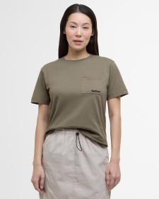 Farne Pocket T-Shirt Dusky Green