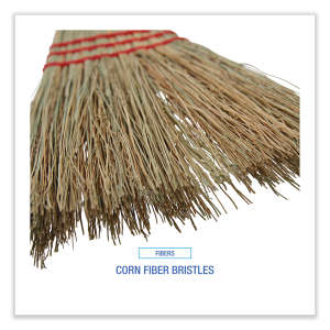 Boardwalk, 7in, Fiber Lobby/toy Broom, Corn Bristles, Red