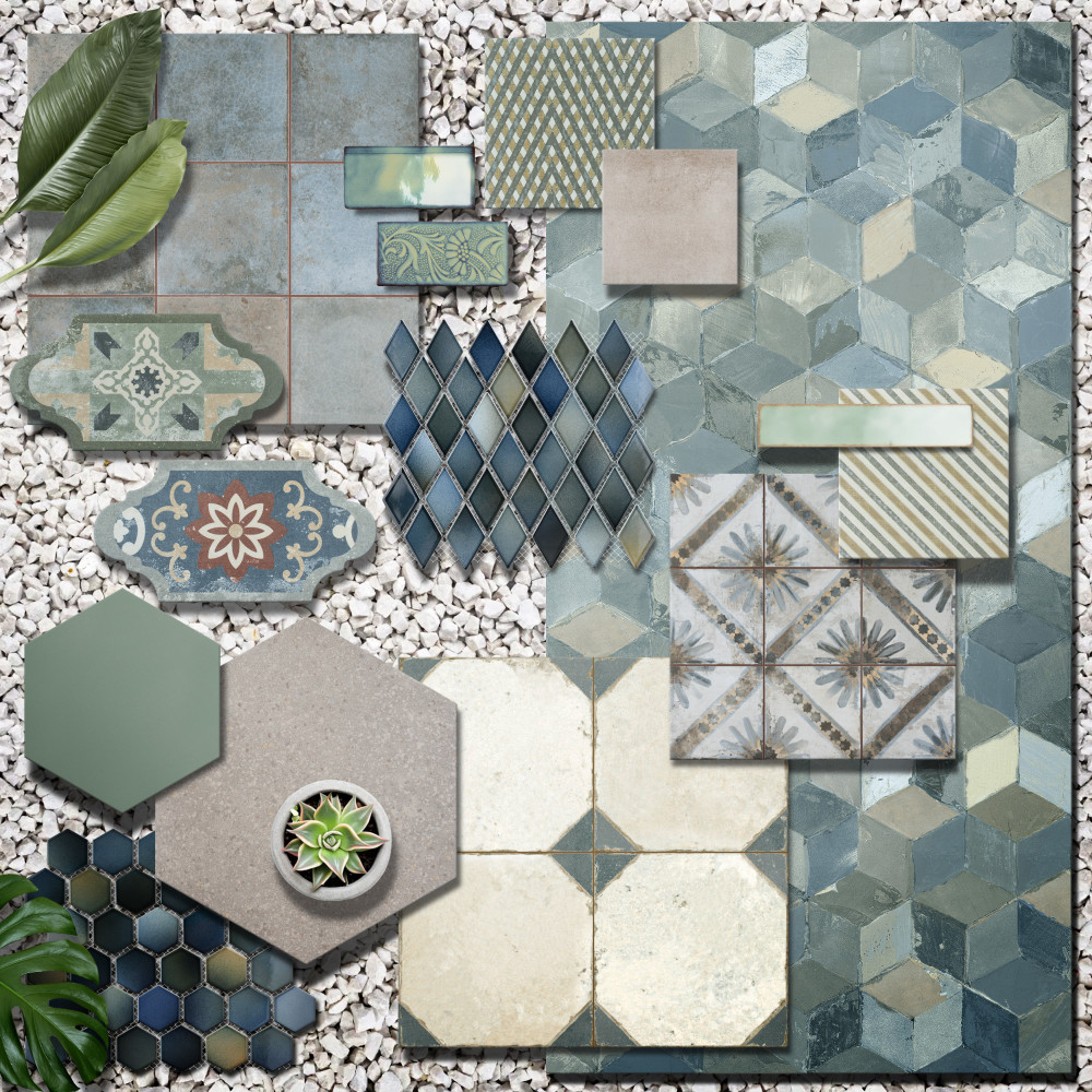 Pictura Faber Aquileia 23-1/2 in. x 47 in. Porcelain Floor and Wall Tile