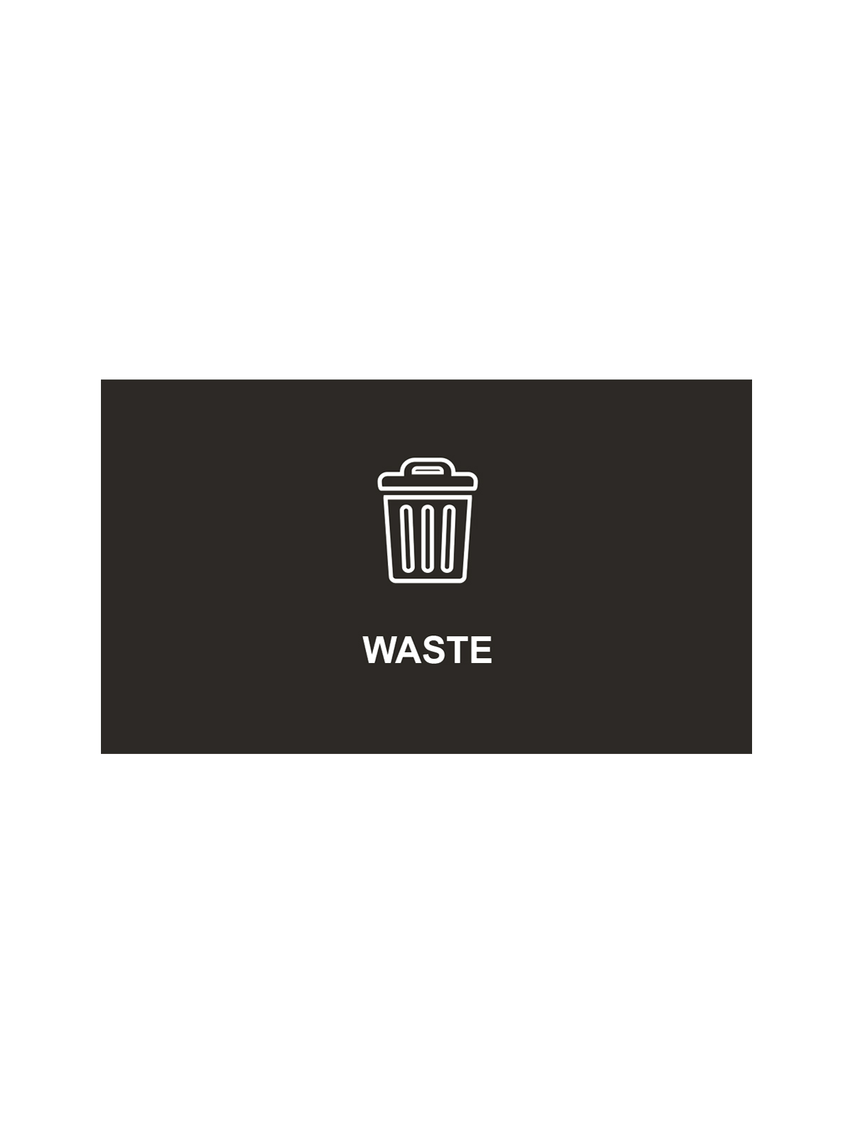 SPECTRUM – Cube Sign – Waste – Black-White