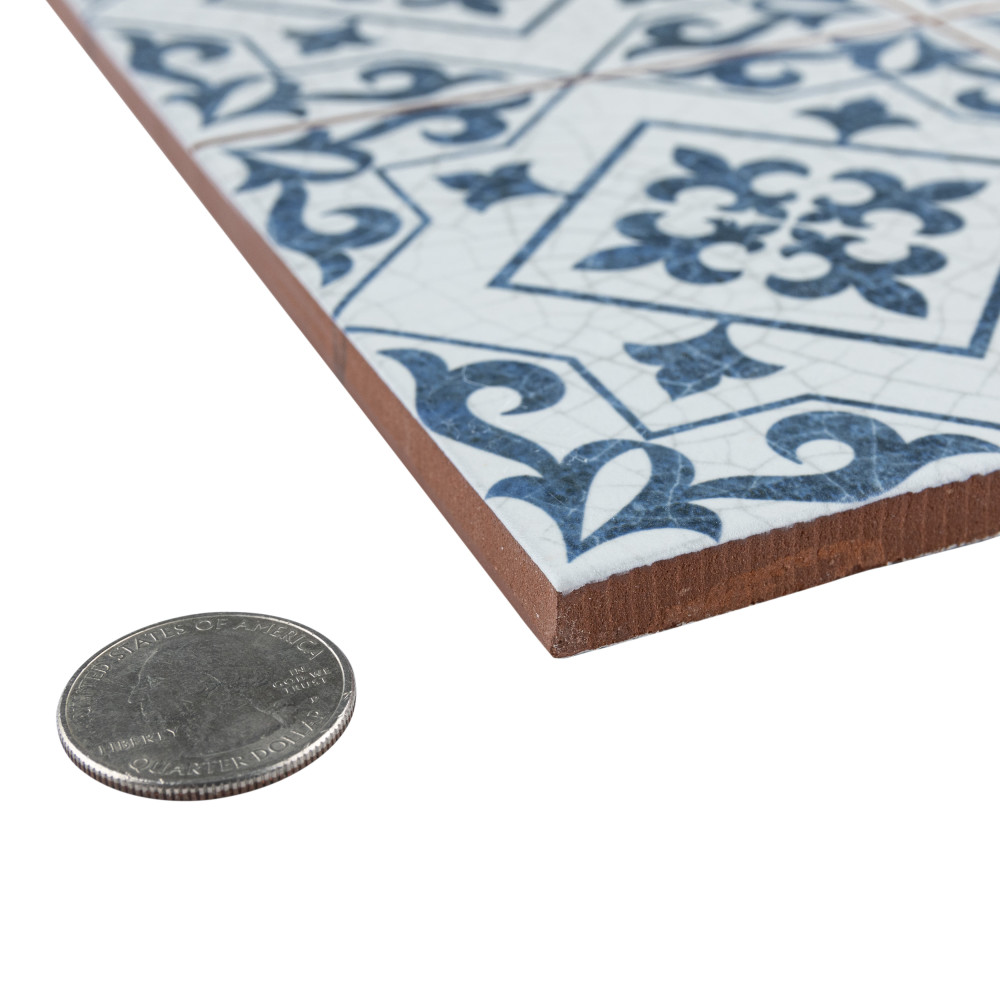 Harmonia Atlantic Cobalt Blue 13 in. x 13 in. Ceramic Floor and Wall Tile