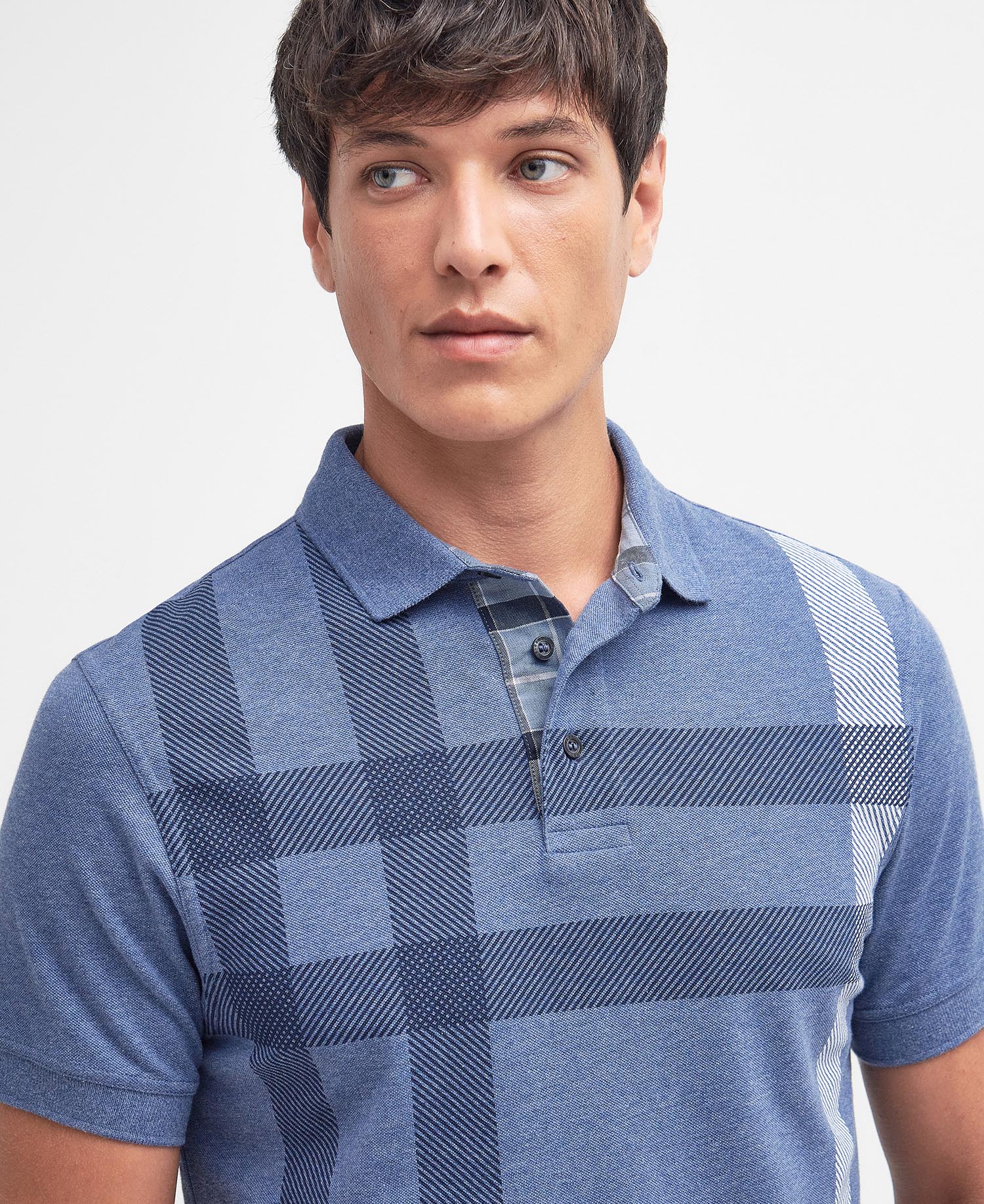 Blaine Tartan Short-Sleeved Polo Shirt image number 3