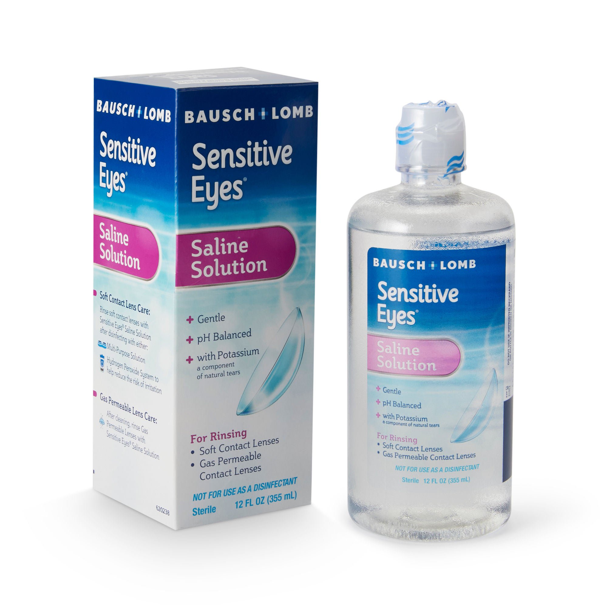Sensitive Eyes® Plus Contact Lens Solution, 12-ounce Bottle