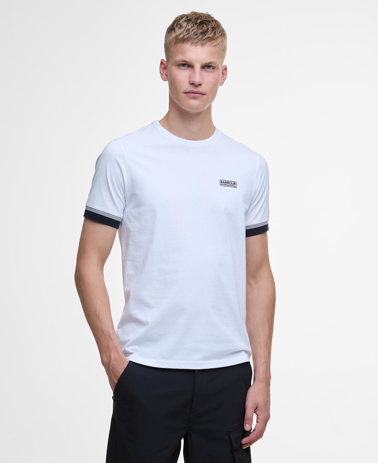 Deep Cuff Evan Tipped T-Shirt image number 0