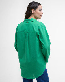 Cecile Relaxed Tunic Shirt Kelly Green