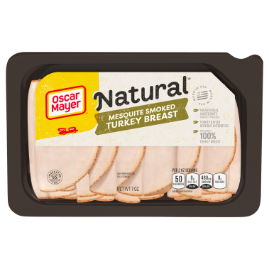 Natural No Antibiotics Ever Mesquite Smoked Turkey Breast 7 oz