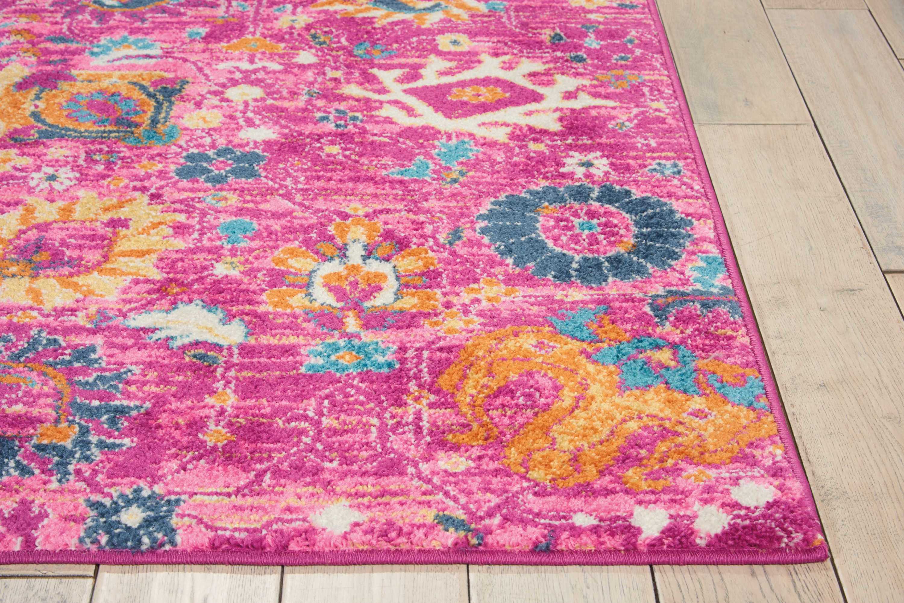 Nourison Passion 5'3" x 7'3" Fuchsia Bohemian Indoor Rug