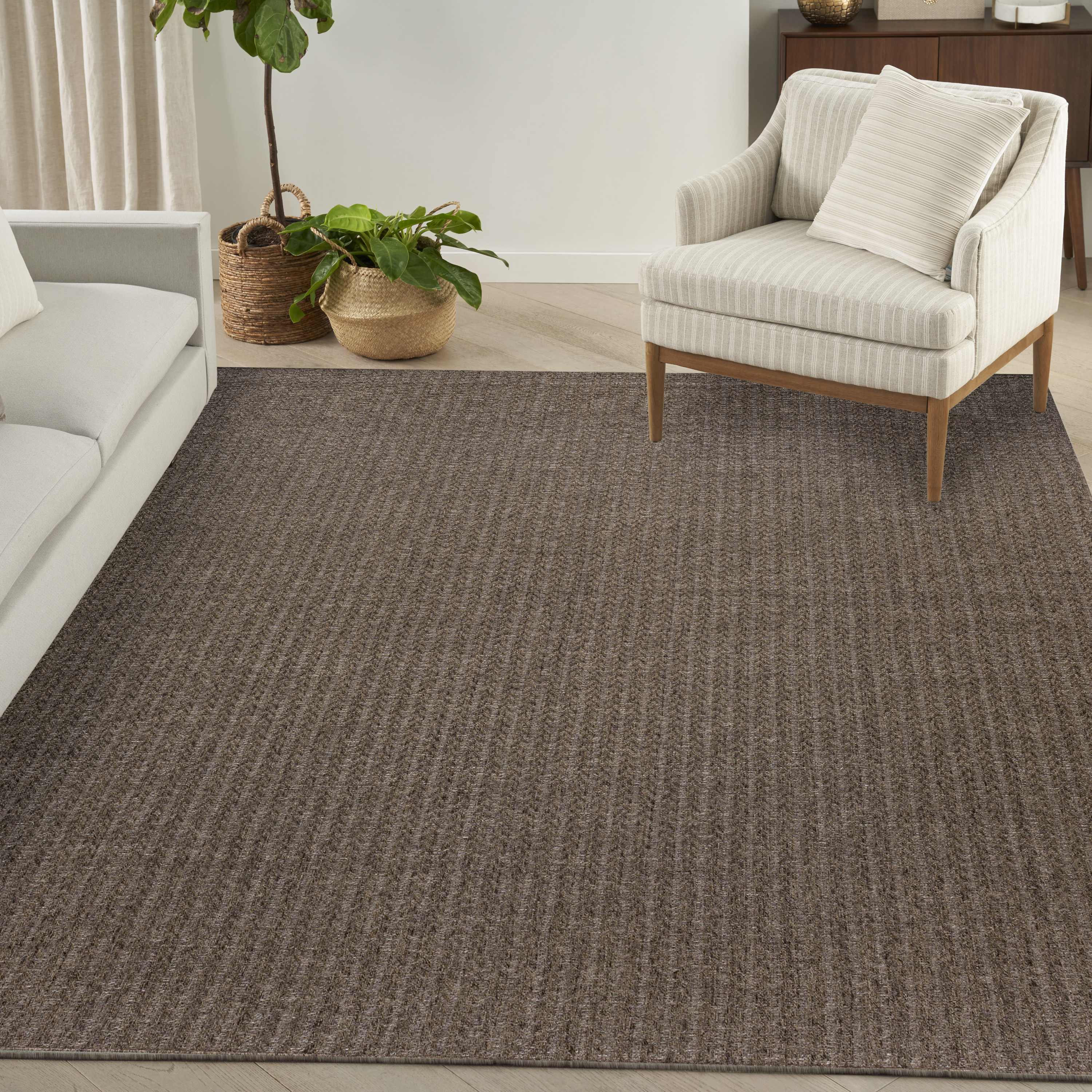Nourison Tulum 9' x 12' Brown Outdoor Rug