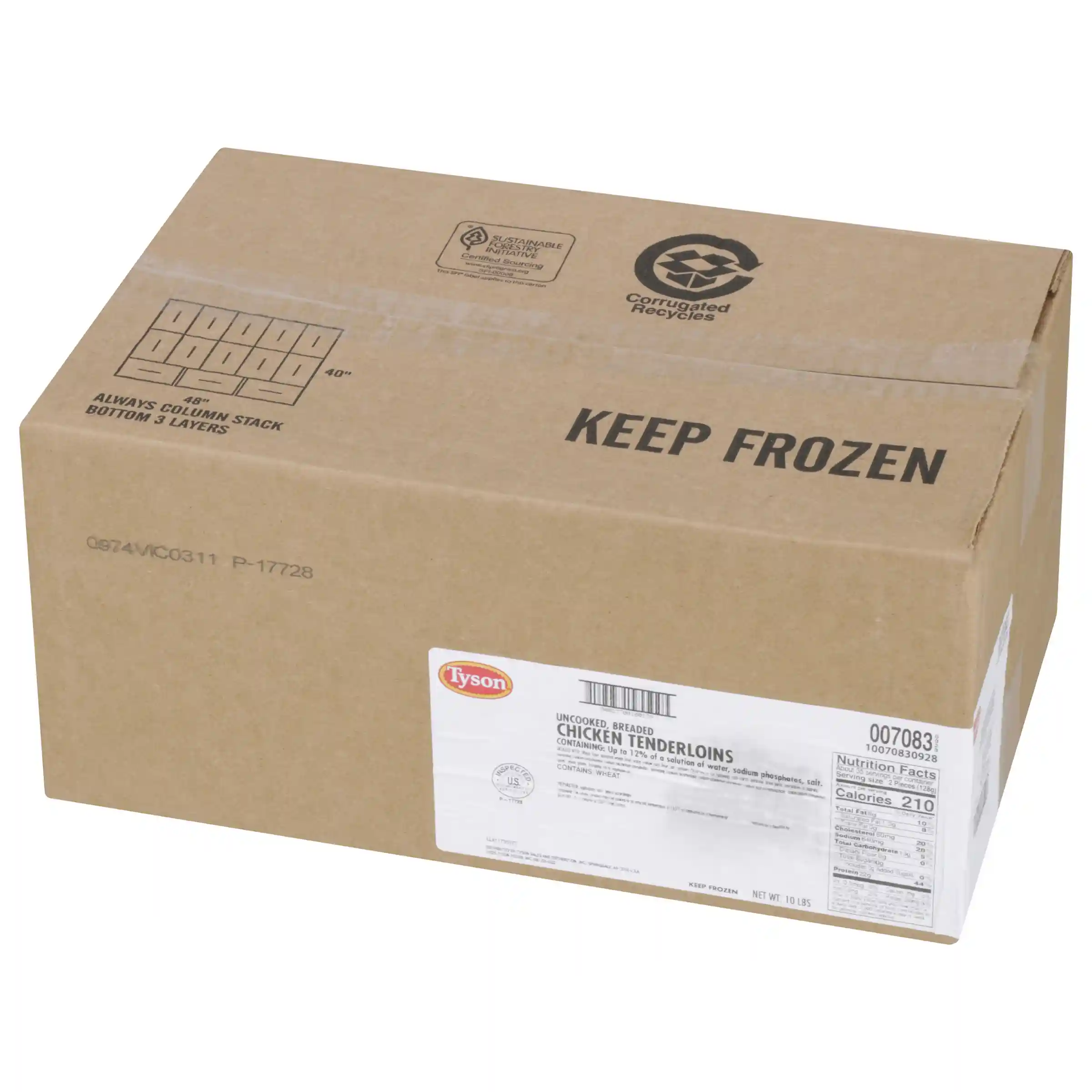 Tyson® Uncooked Lightly Breaded Chicken Tenderloins_image_6