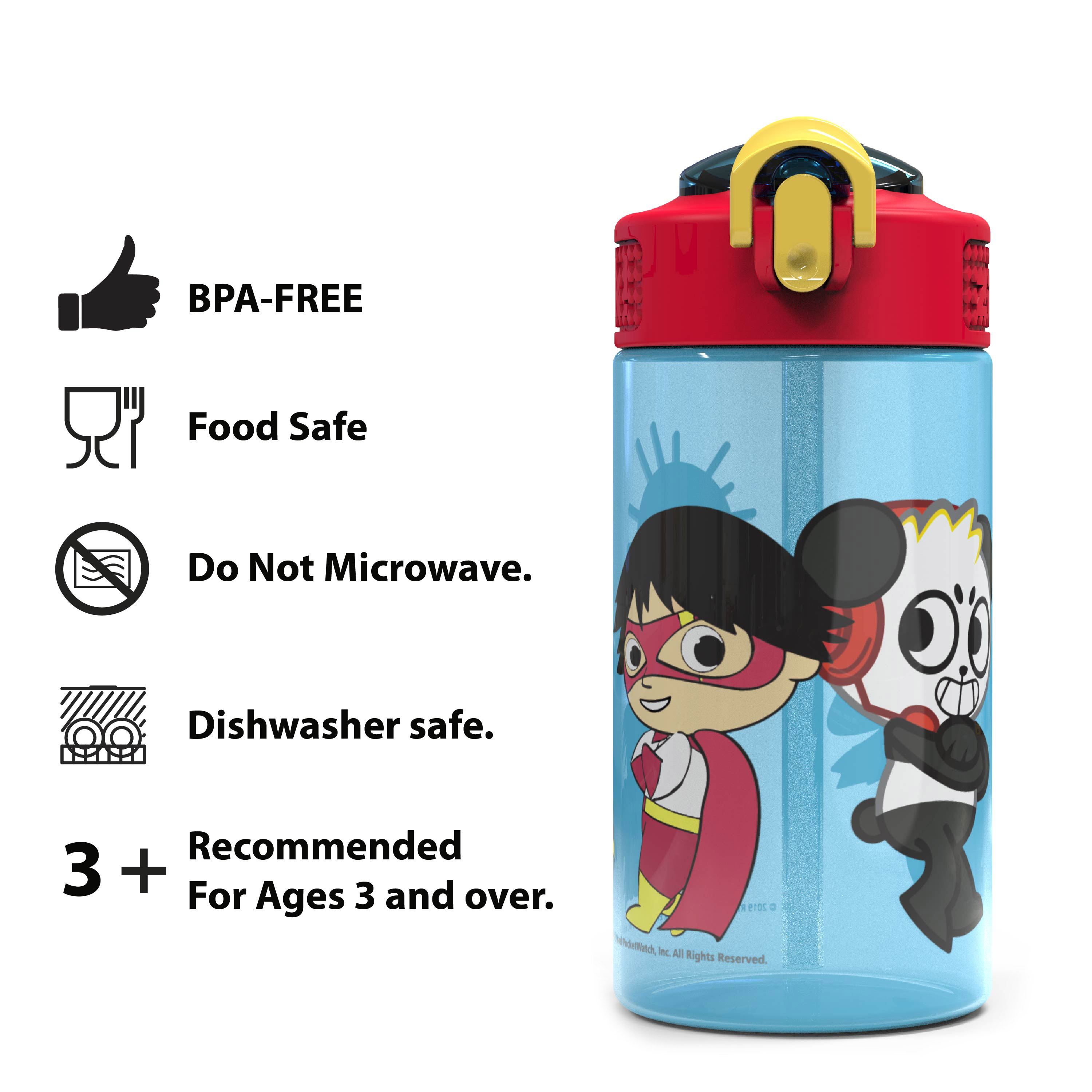 Ryan’s World 16 ounce Water Bottle, Ryan & Friends, 2-piece set slideshow image 4 Ryan’s World 16 ounce Water Bottle, Ryan & Friends, 2-piece set slideshow image 4