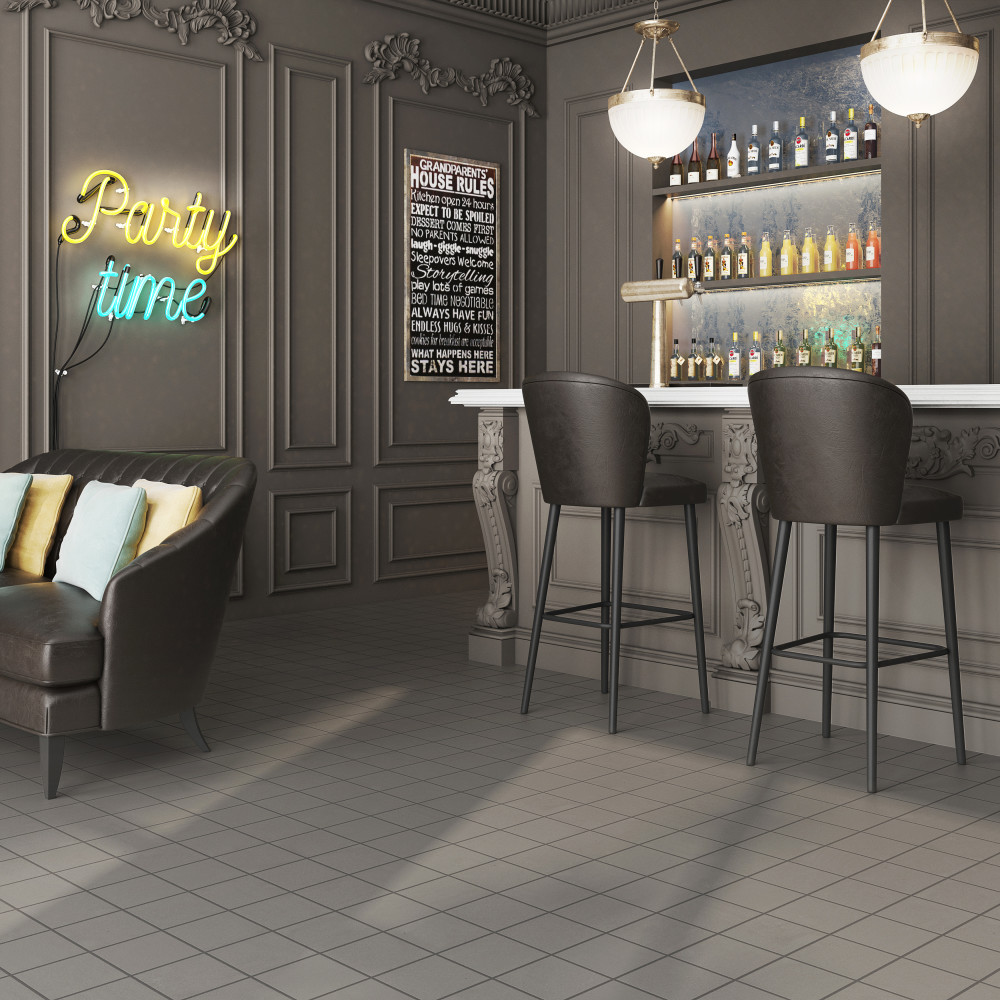 Quarry Grey 5-7/8 in. x 5-7/8 in. Ceramic Floor and Wall Tile