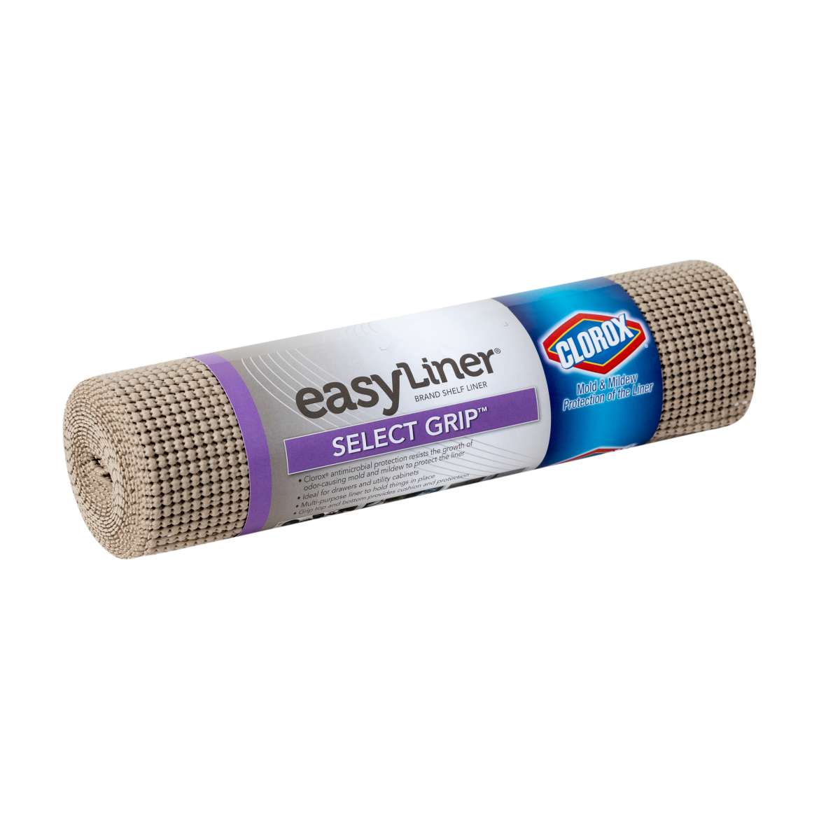 Select Grip™ Easy Liner® Brand Shelf Liner with Clorox® - Brownstone, 12 in. x 10 ft. Image