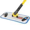 Rubbermaid Commercial, HYGEN™, Microfiber Hook & Loop Mop, 11"W, Blue