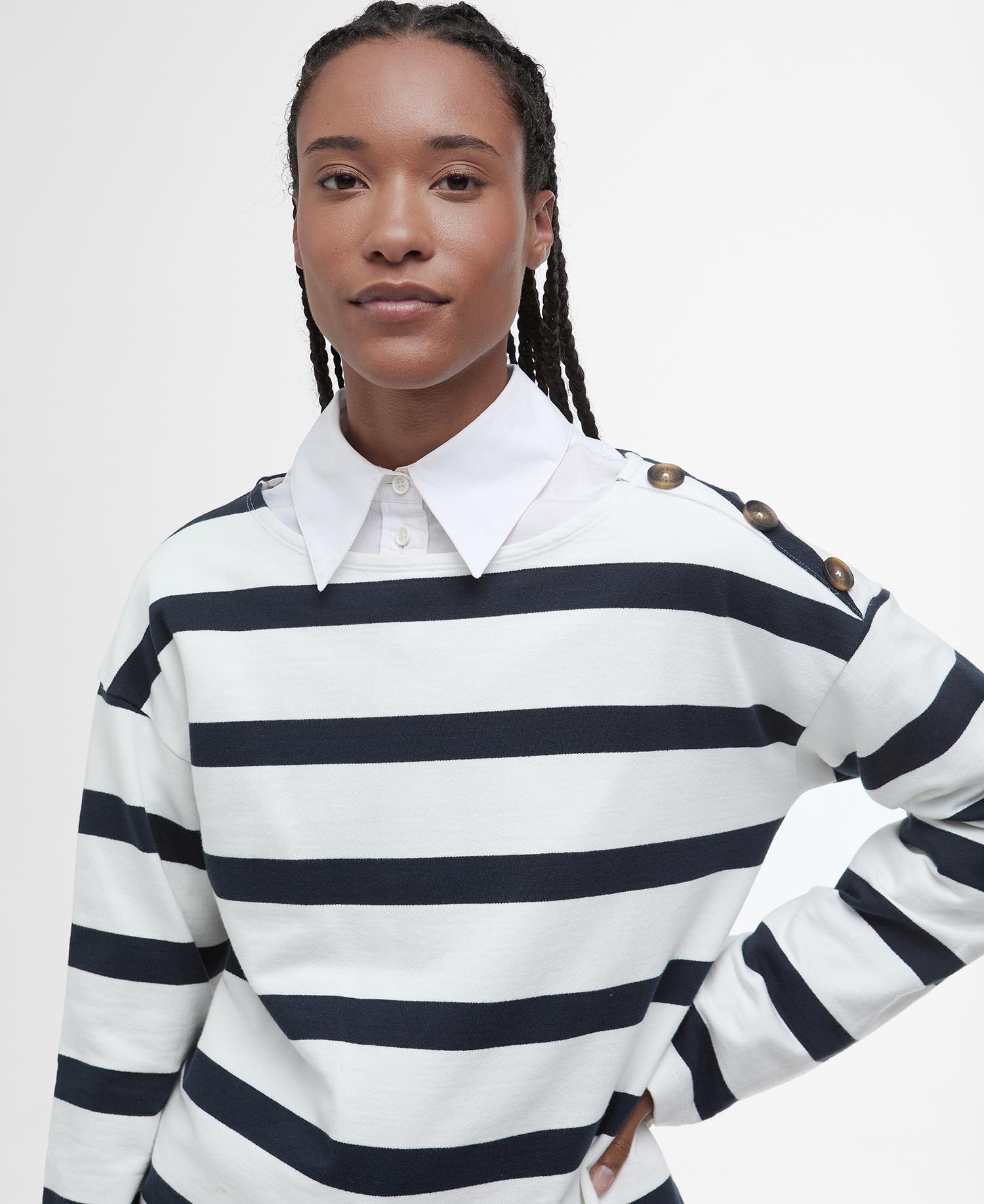 Sweatshirt Caroline Striped image number 3