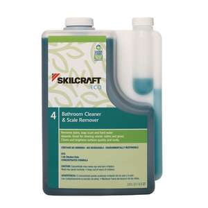 NSN7930017149187, AbilityOne®, SKILCRAFT ECO Bathroom Cleaner and Scale Remover Concentrate,  2 L Bottle