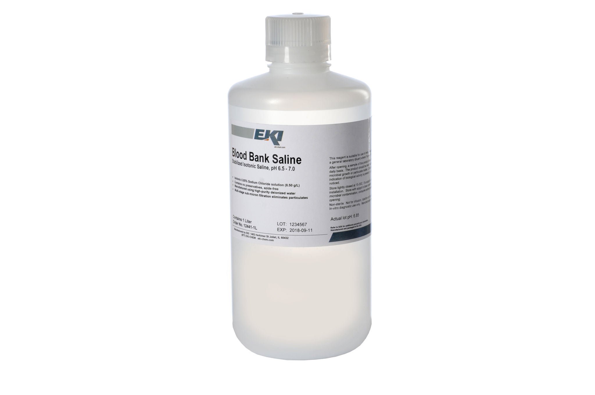 EK Industries Inc SALINE .85% 32OZ
