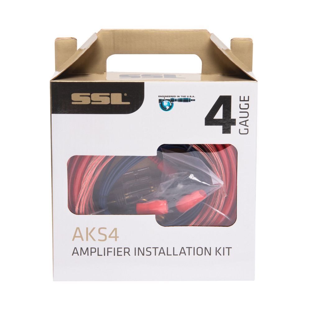 Sound Storm Laboratories AKS4 4 Gauge Amplifier Installation Wiring Kit