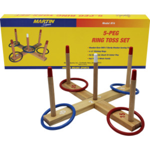 5-Peg Ring Toss Set