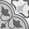 Lyra Blue 8×8 Trefoil Deco