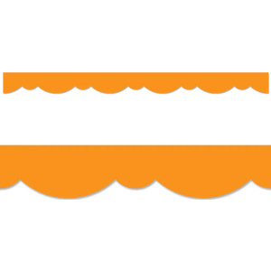 Core Decor Orange Stylish Scallops EZ Border&trade;, 48 Feet