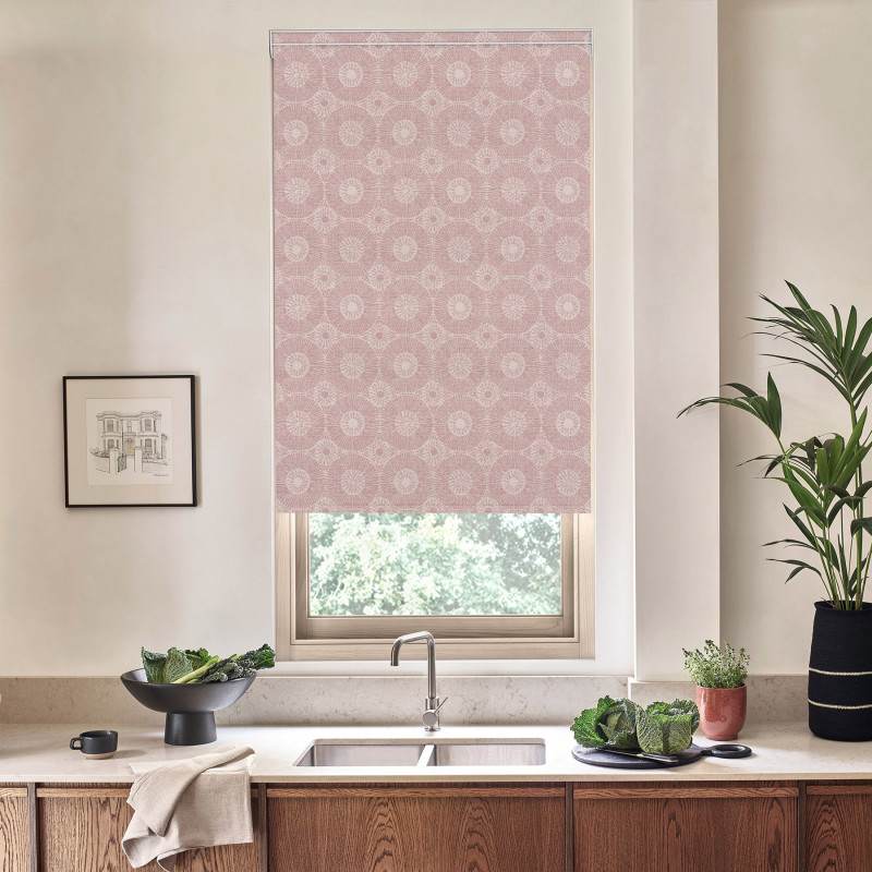 Ashby Blackout Crimson Roller Blind