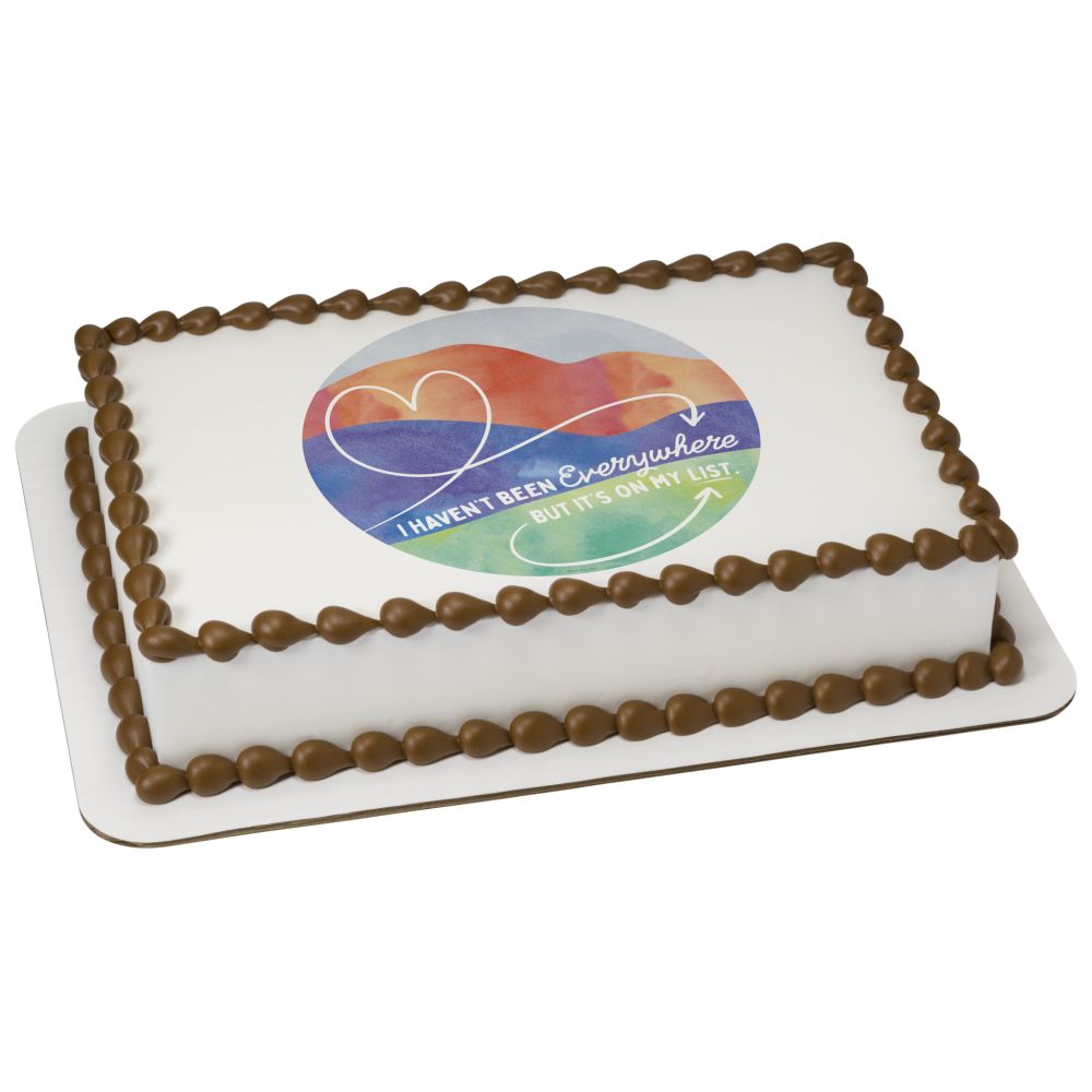 Image Cake I Haven't Been Everywhere