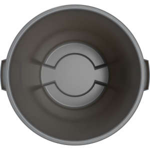 Carlisle, Bronco, 32 gal, Resin, Gray, Round, Receptacle
