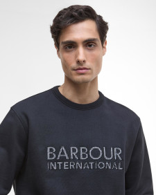 Felpa con logo Bertie Blackstreak Black