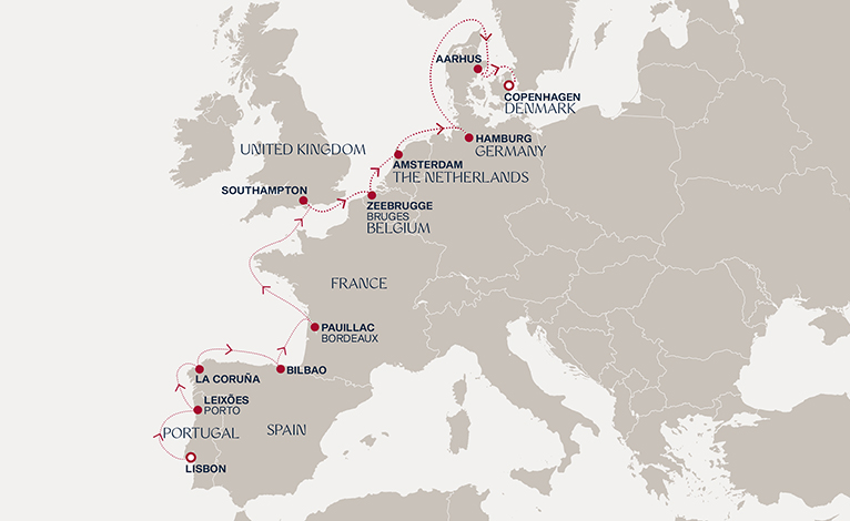 Itinerary map