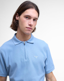 Wadworth Short-Sleeved Polo Shirt Chambray