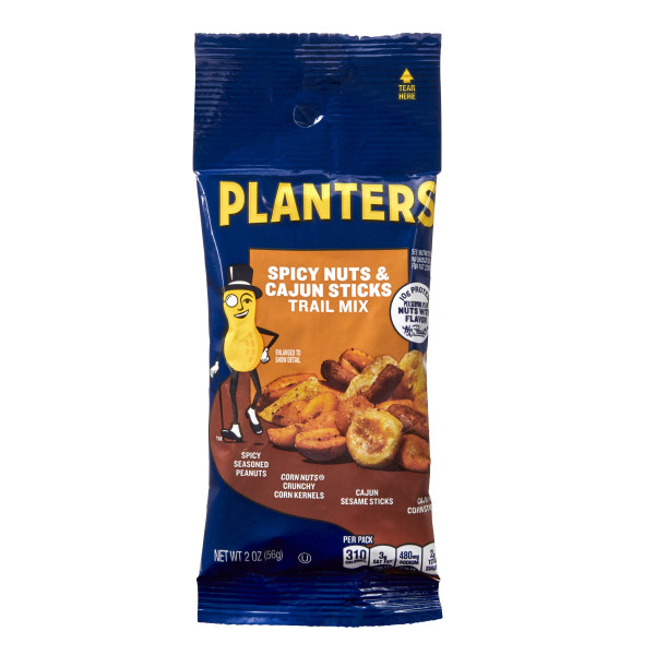 PLANTERS(r) Trail Mix Cajun	72/2oz . C1CB - Front Center Inner Pack (Hi Res)