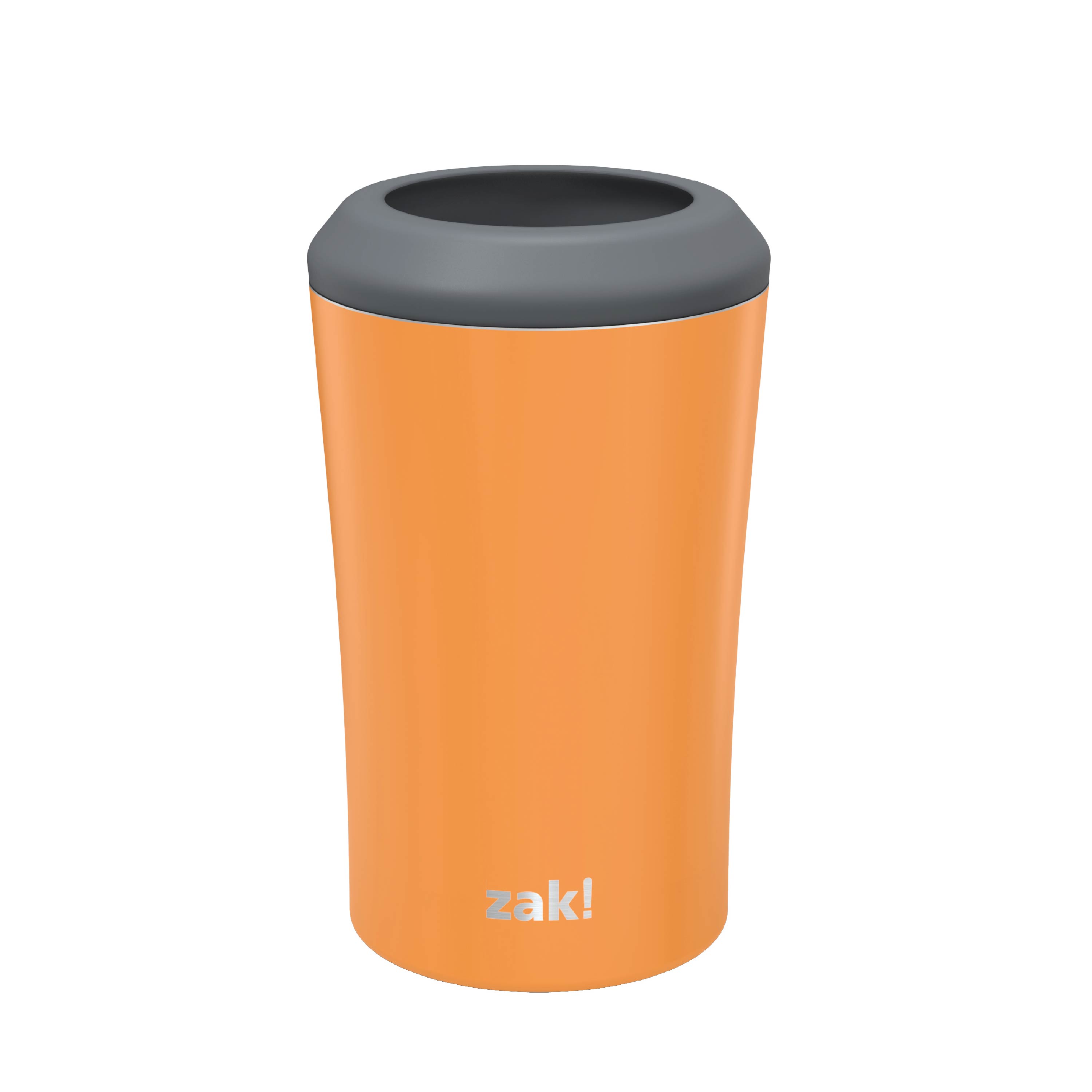 Zak Hydration 12 ounce Double Wall Stainless Steel Can and Bottle Cooler with Vacuum Insulation, Tangerine slideshow image 1 Zak Hydration 12 ounce Double Wall Stainless Steel Can and Bottle Cooler with Vacuum Insulation, Tangerine slideshow image 1