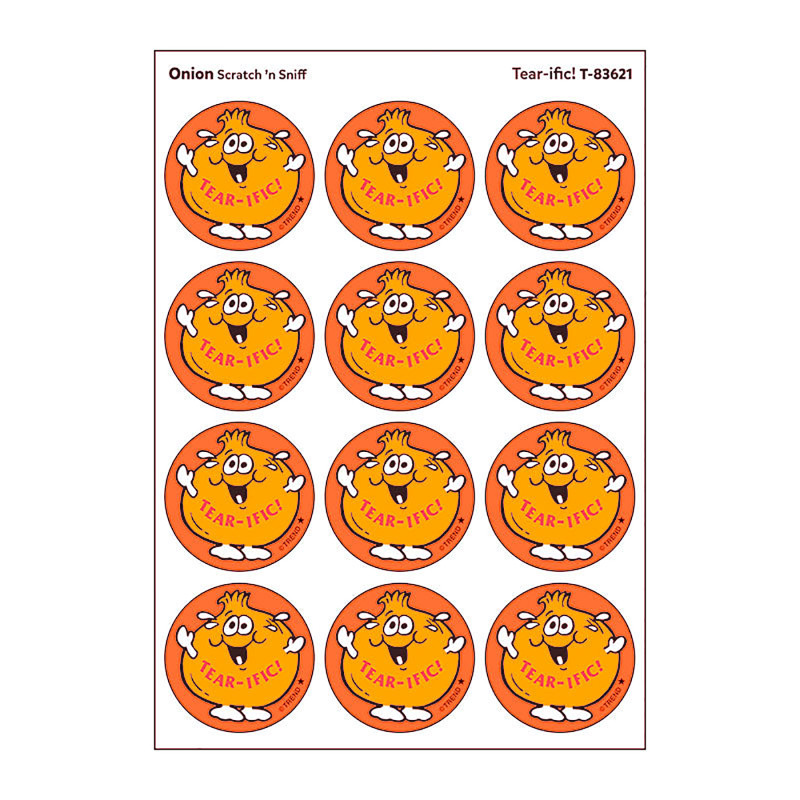 Tear-ific!/Onion Scented Stickers, Pack of 24