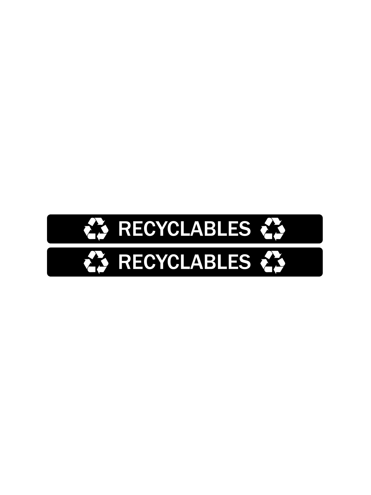 EVOLVE – Label – Cube – Recyclables – Full – Black-White