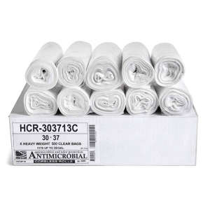 ALFHCR303713C, Aluf, HC-HILENE HDPE Liner, 30 gal Capacity, 30 in Wide, 37 in High, 12 Microns Thick, Clear