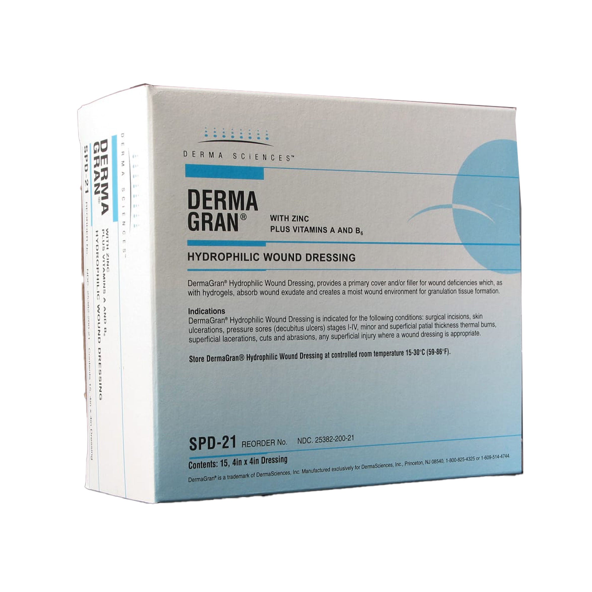 Dermagran® B Zinc Impregnated Dressing, 4 x 4 Inch
