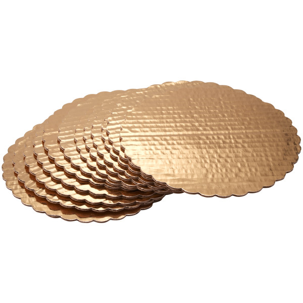 8" Round Gold Cake Board