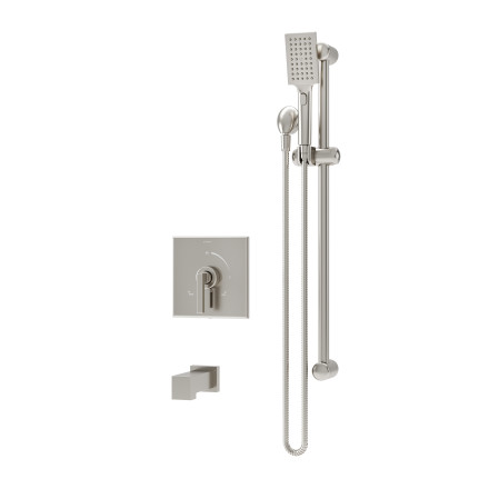 Duro Tub and Hand Shower Trim Kit with VersaFlex Integral Diverter for Test Cap Valve