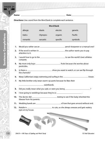 180 Days of Spelling & Word Study, Grade 5