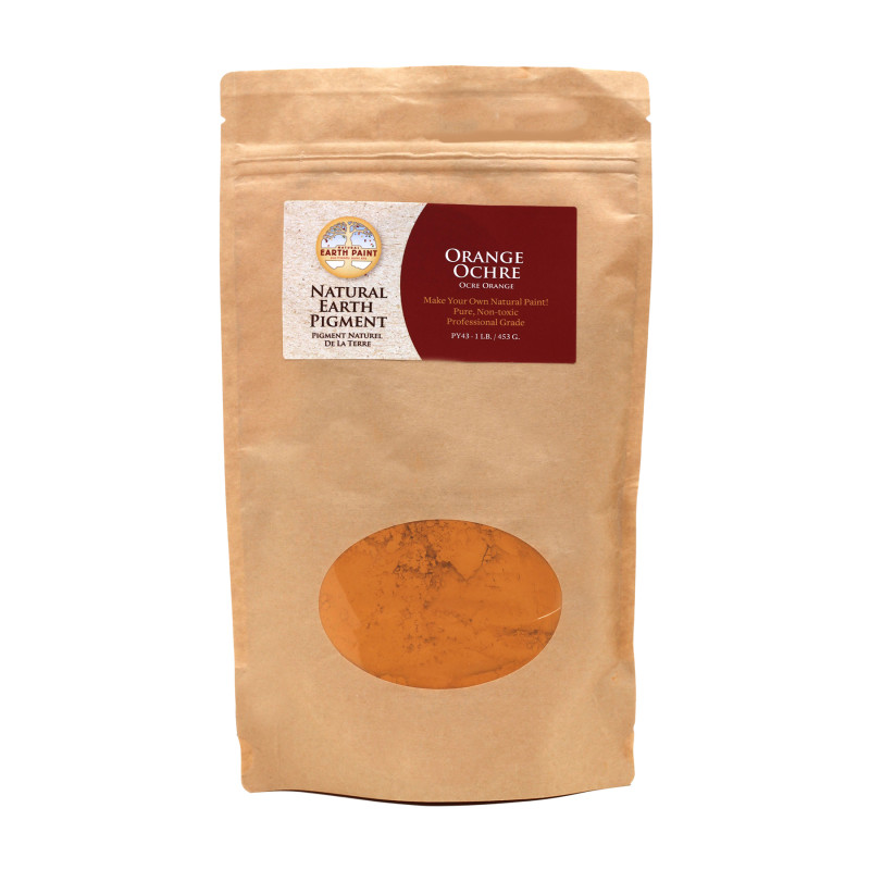Earth & Mineral Pigments, Orange Ochre, 1 lb