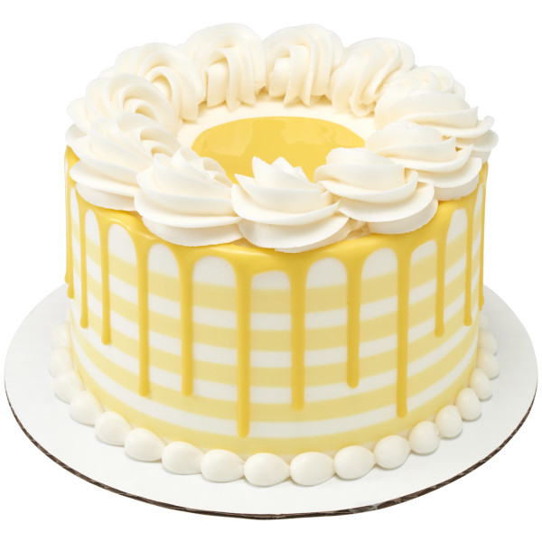 Lemon Flavored Dessert Drizzle Cake Drip