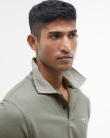Marlton Tailored Short-Sleeved Polo Shirt Green Slate